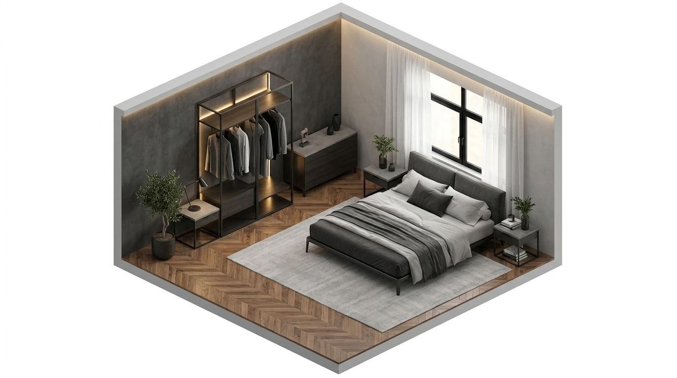 Camera da letto – progetta il tuo dormitorio online in 2D e 3D
