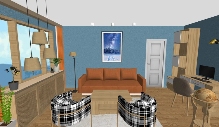 Plano de dormitorio en 3D